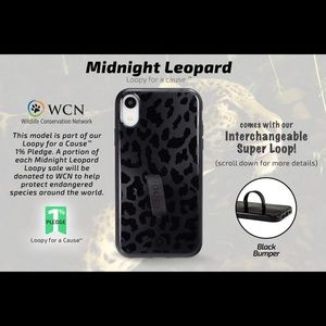 Midnight Leopard iPhone Xr Loopy Case